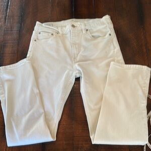 Gap 90’s Straight High Rise New Off White Jeans